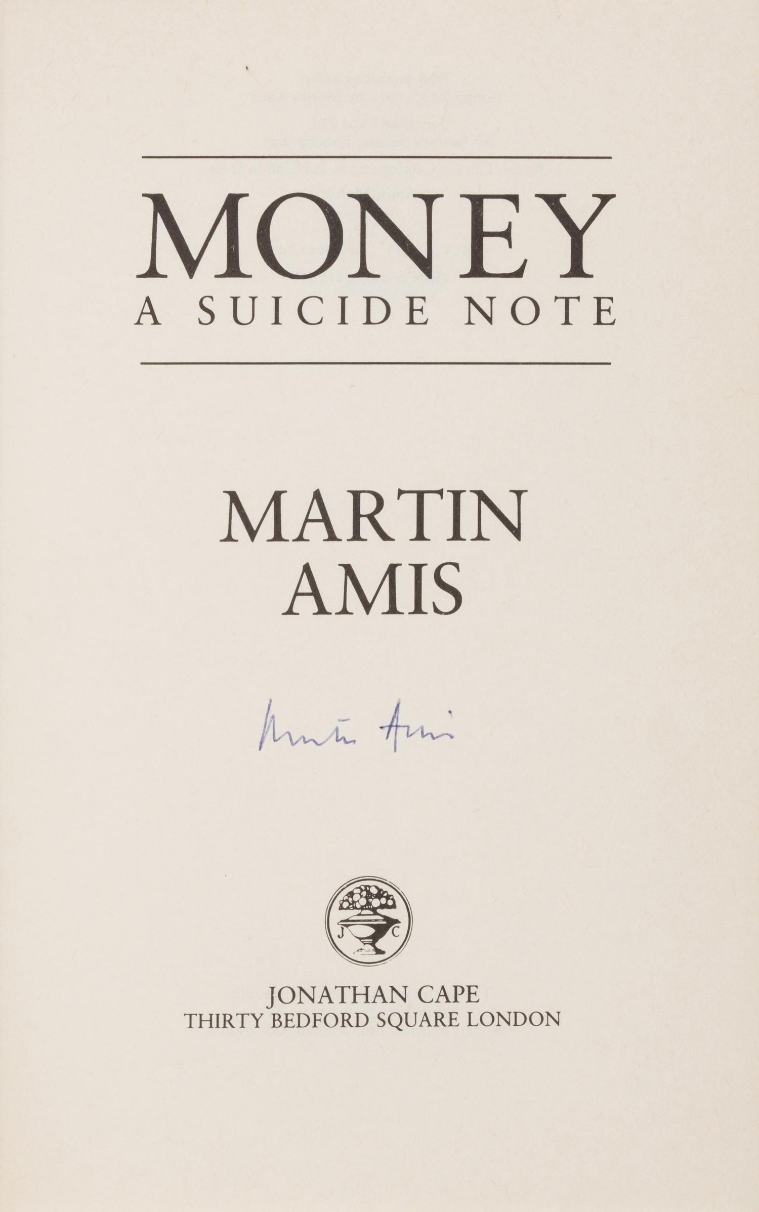 [Literature] Amis, Martin. Money