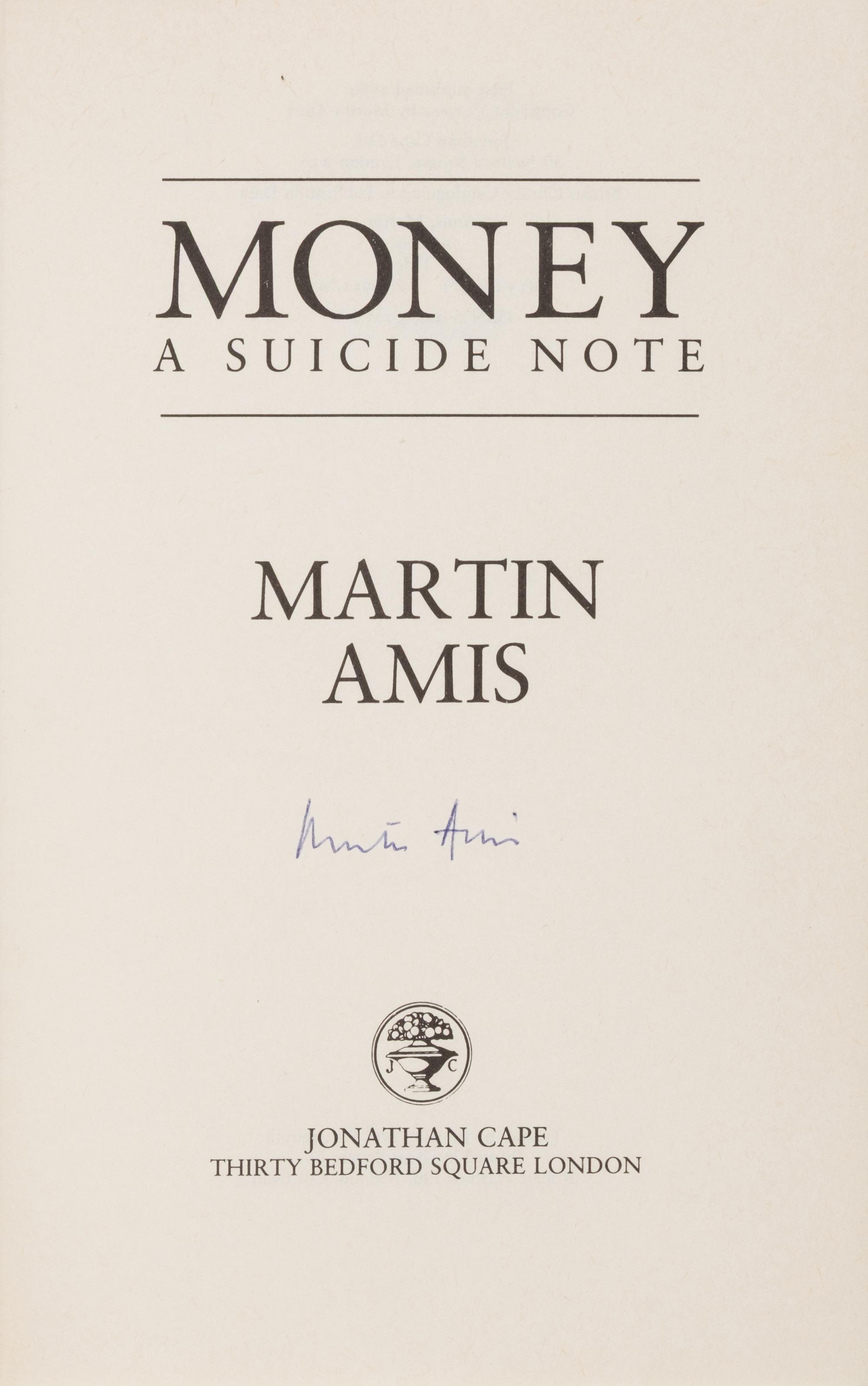 [Literature] Amis, Martin. Money