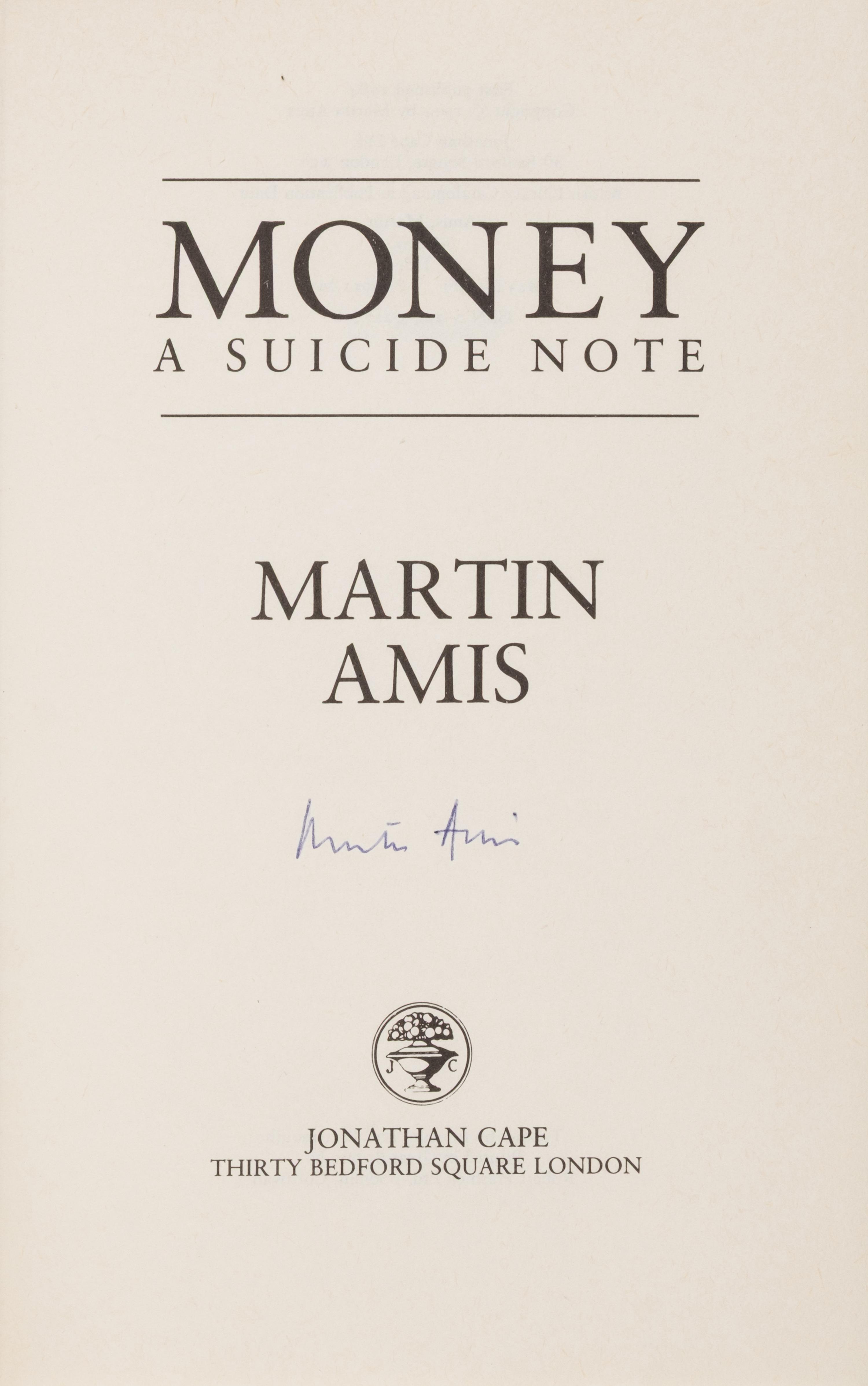 [Literature] Amis, Martin. Money