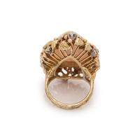 OPAL AND DIAMOND RING