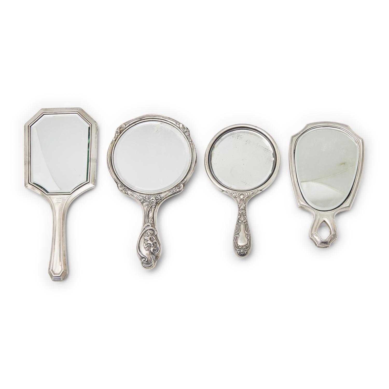 An Assembled American Silver Dressing Set