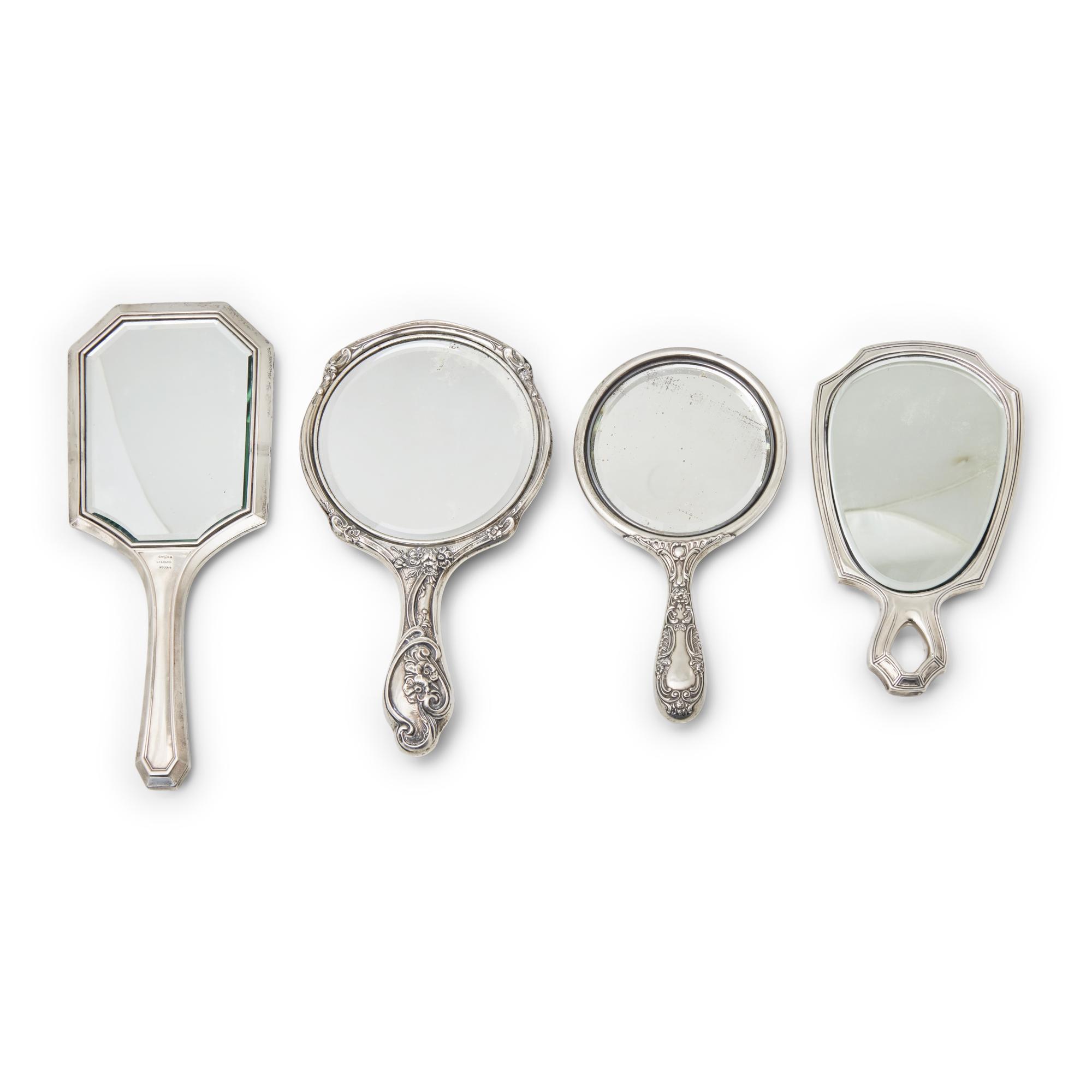 An Assembled American Silver Dressing Set