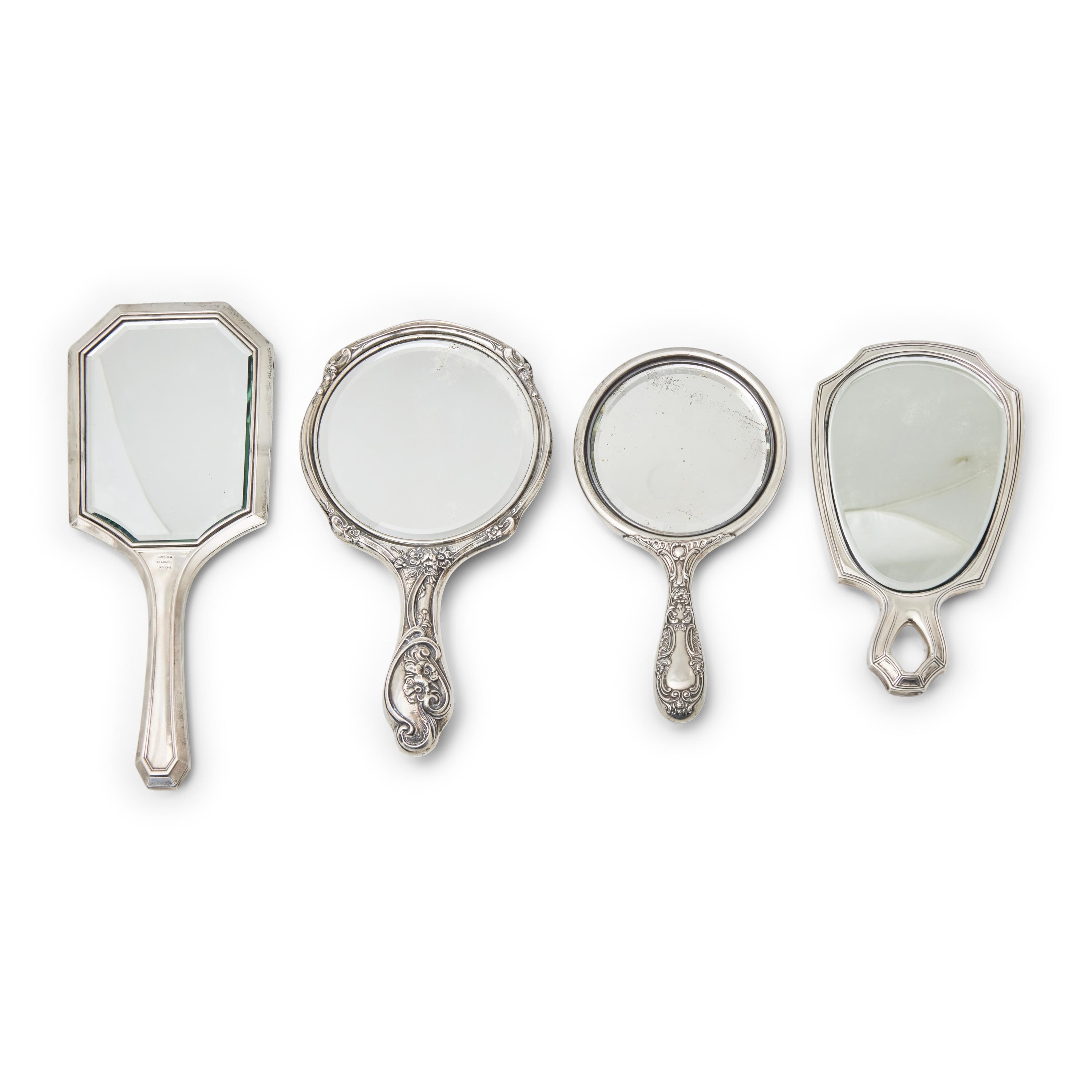 An Assembled American Silver Dressing Set