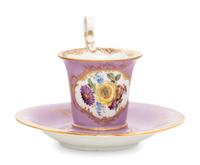 Three Meissen Porcelain Teacups and Saucers