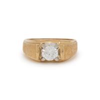 YELLOW GOLD AND DIAMOND RING