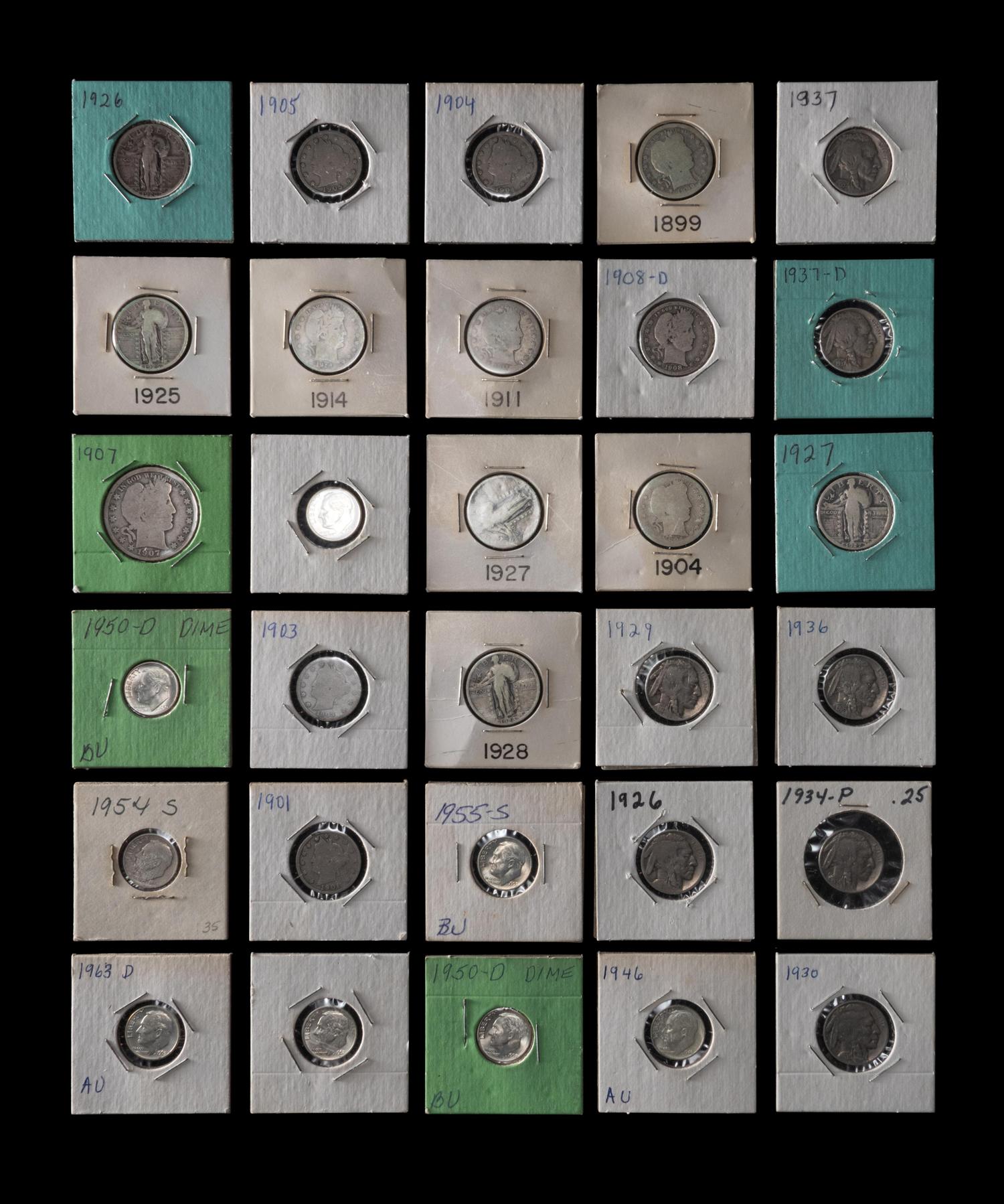 A Group of Pre-1965 Coins