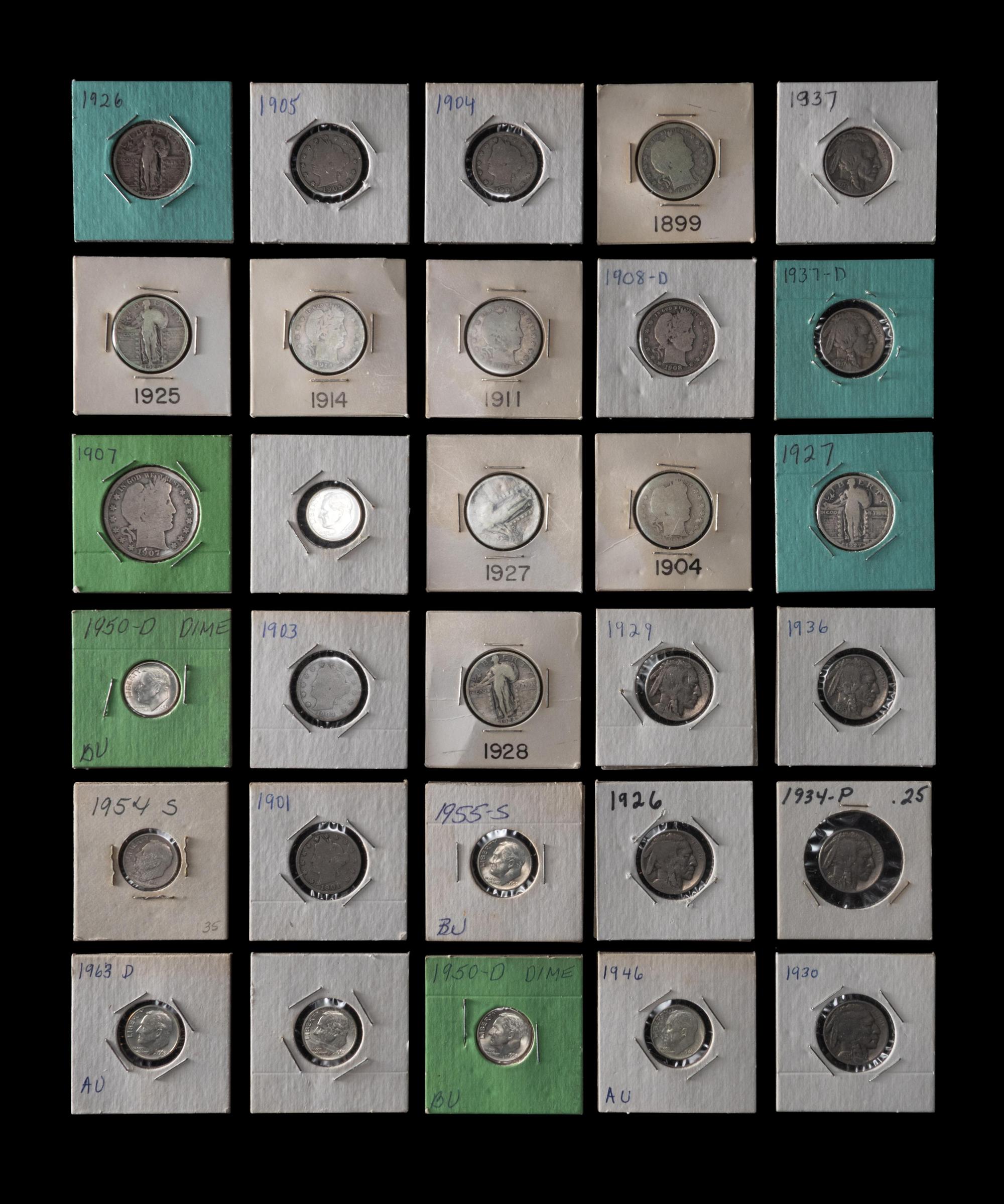 A Group of Pre-1965 Coins