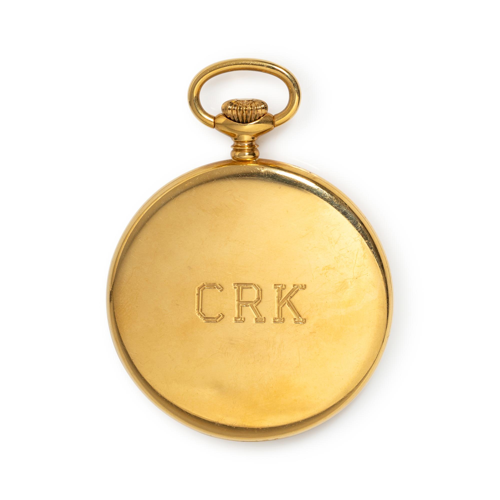 TIFFANY & CO., YELLOW GOLD POCKET WATCH
