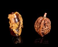 Two Snuff Bottles Height of taller 2 1/4 inches. — LATE 19TH/EARLY 20TH CENTURY