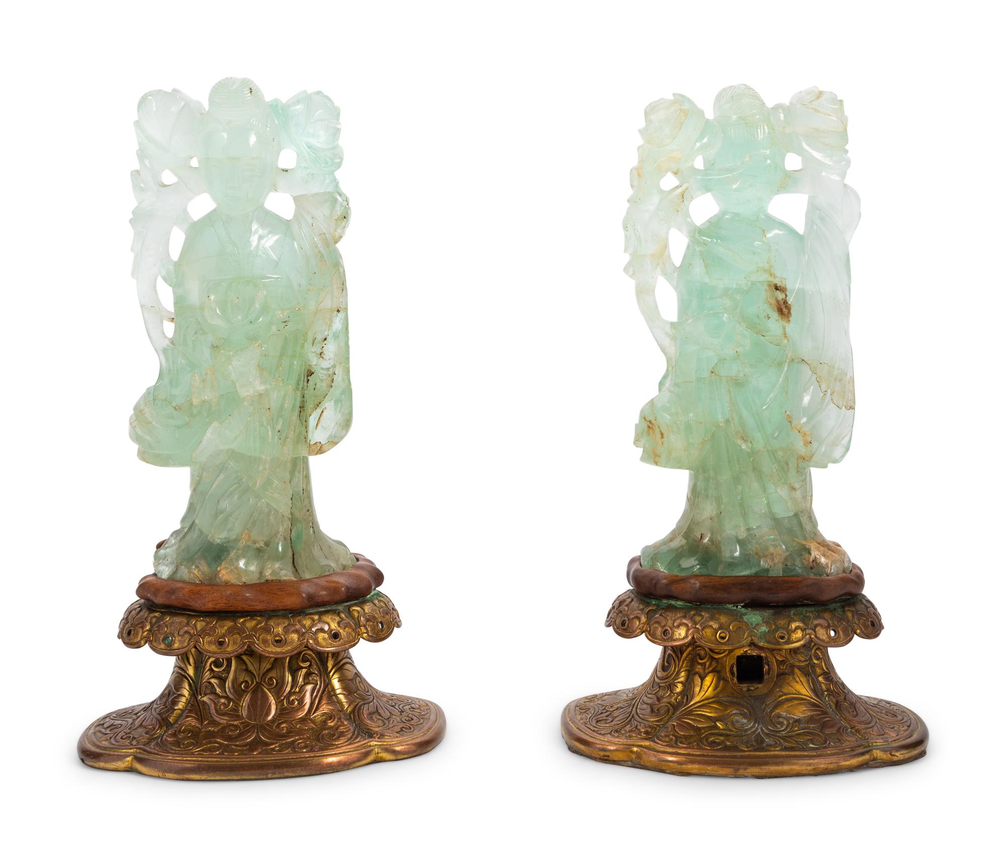 Six Chinese Hardstone Carvings