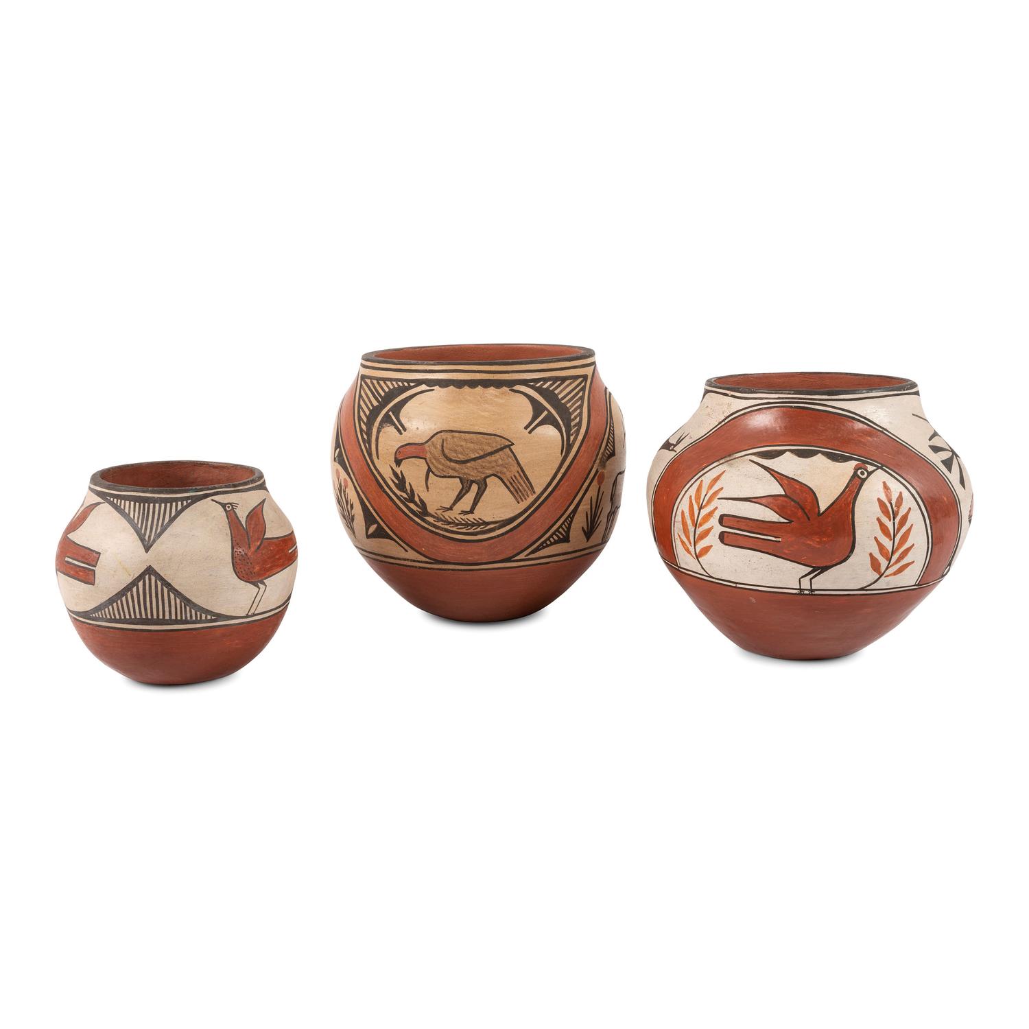 Zia Polychrome Pottery Bowls
