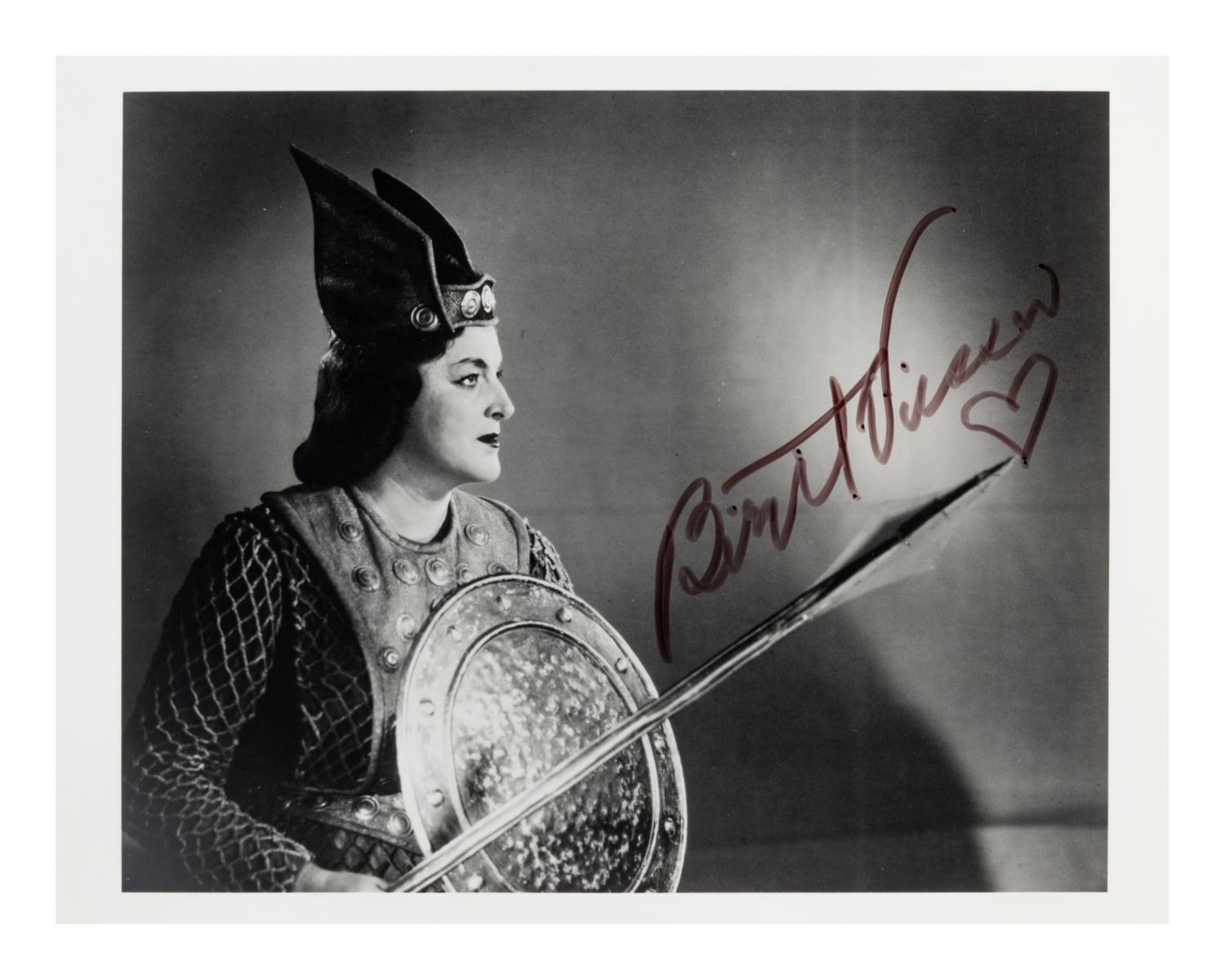 [20TH-CENTURY OPERA SINGERS]. A group of 6 signed photographs or photographic postcards of opera singers from the 1950s-1960s, comprising images of: