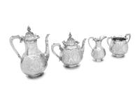 A Victorian Silver Four-Piece Tea and Coffee Service