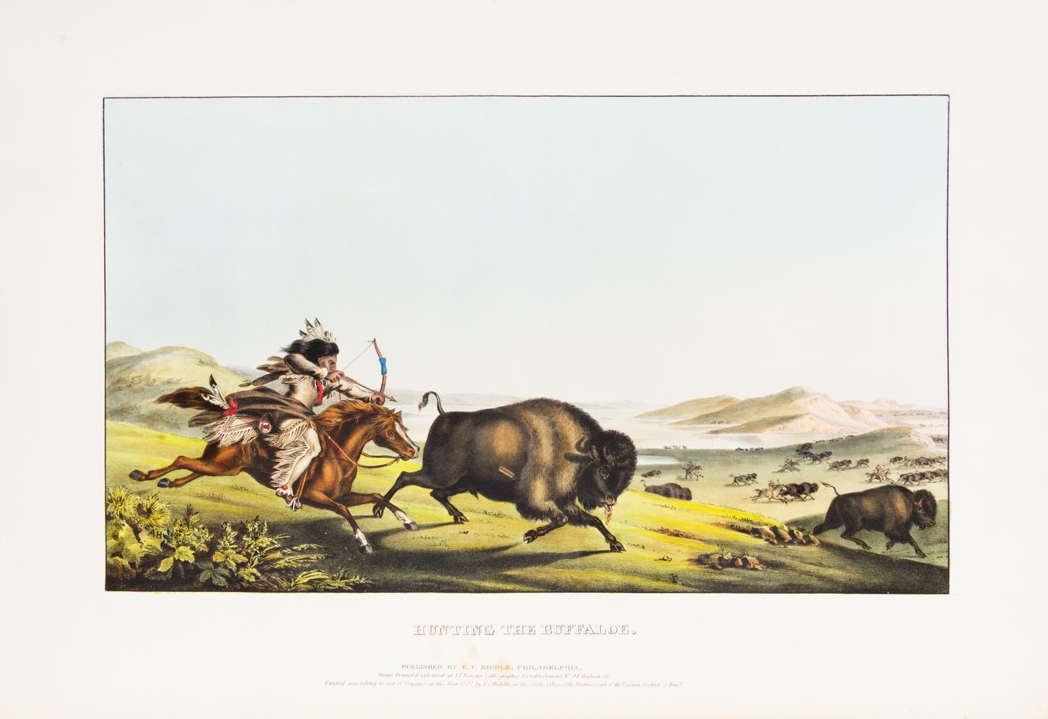 MCKENNEY, THOMAS L. AND JAMES HALL. History of the Indian Tribes of N. America... Phil., 1838, 1844. 3 v. 1st ed. Louis Philippe copy