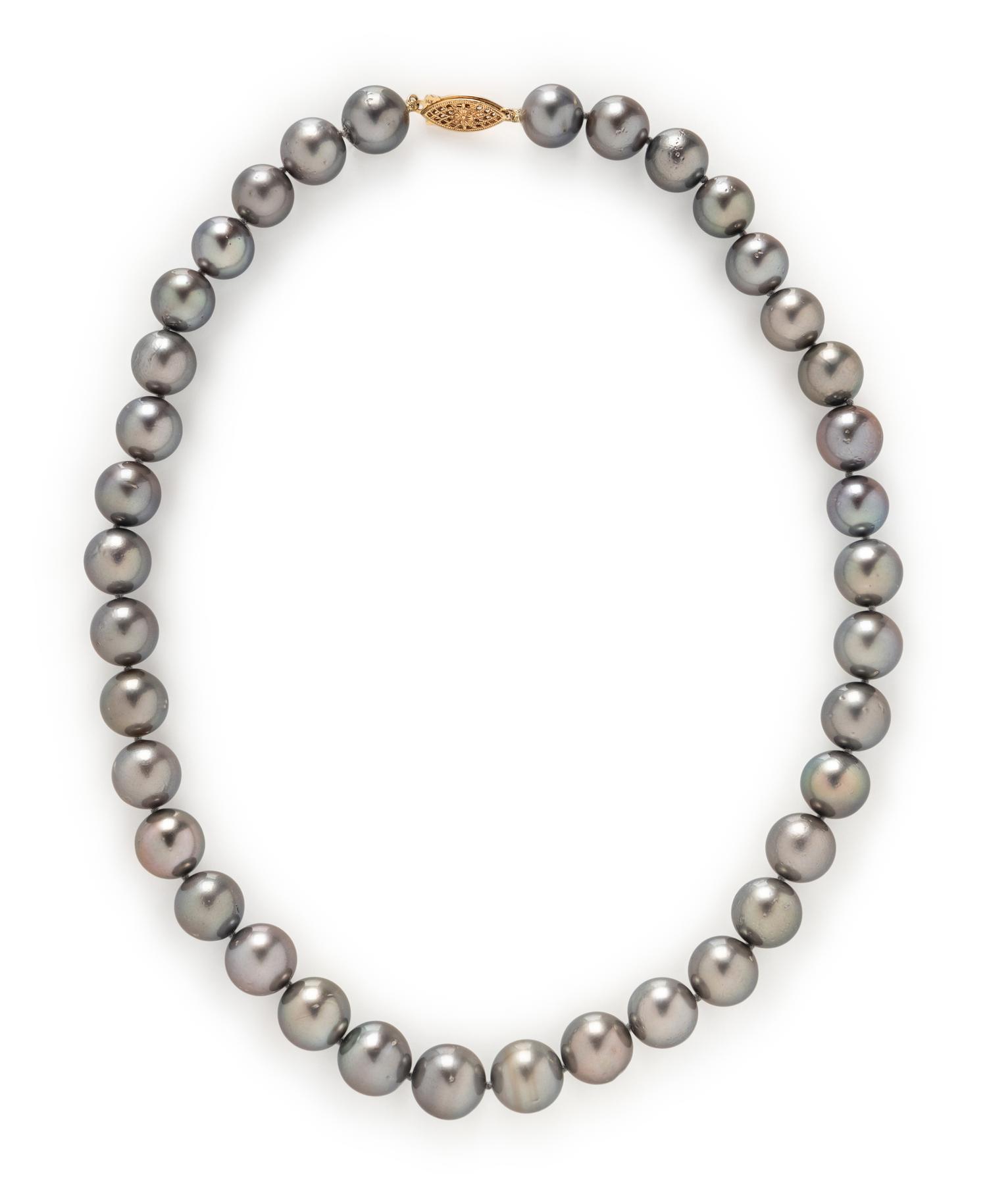 GRAY CULTURED PEARL NECKLACE