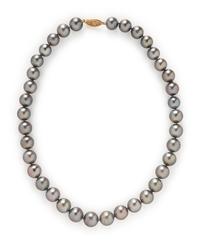 GRAY CULTURED PEARL NECKLACE