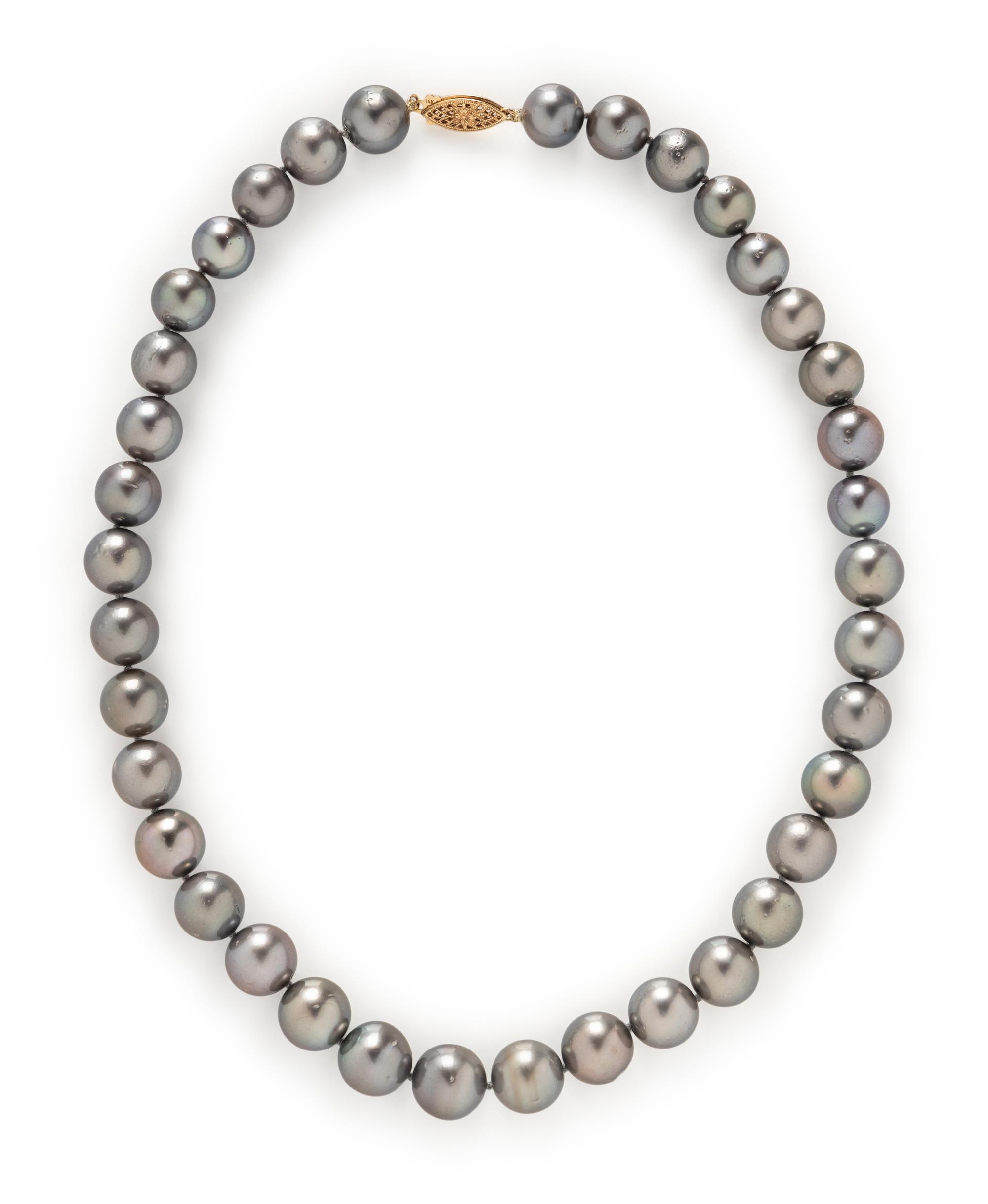 GRAY CULTURED PEARL NECKLACE