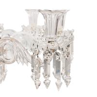 An English Cut-Glass Ten-Light Chandelier