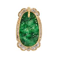 JADE AND DIAMOND PENDANT