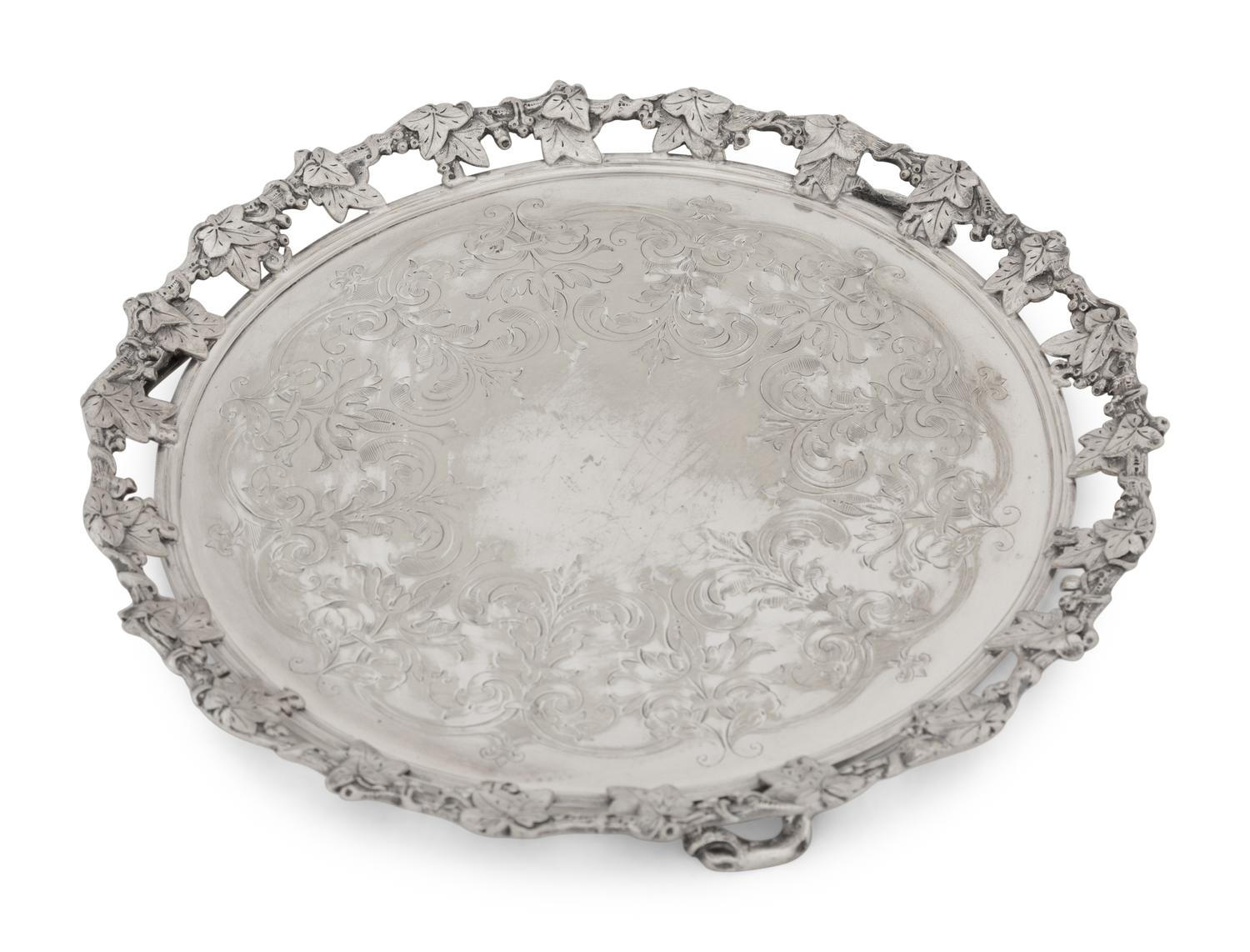 A Group of Silver-Plate Trays
