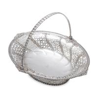 A George III Pierced and Engraved Silver Cake Basket