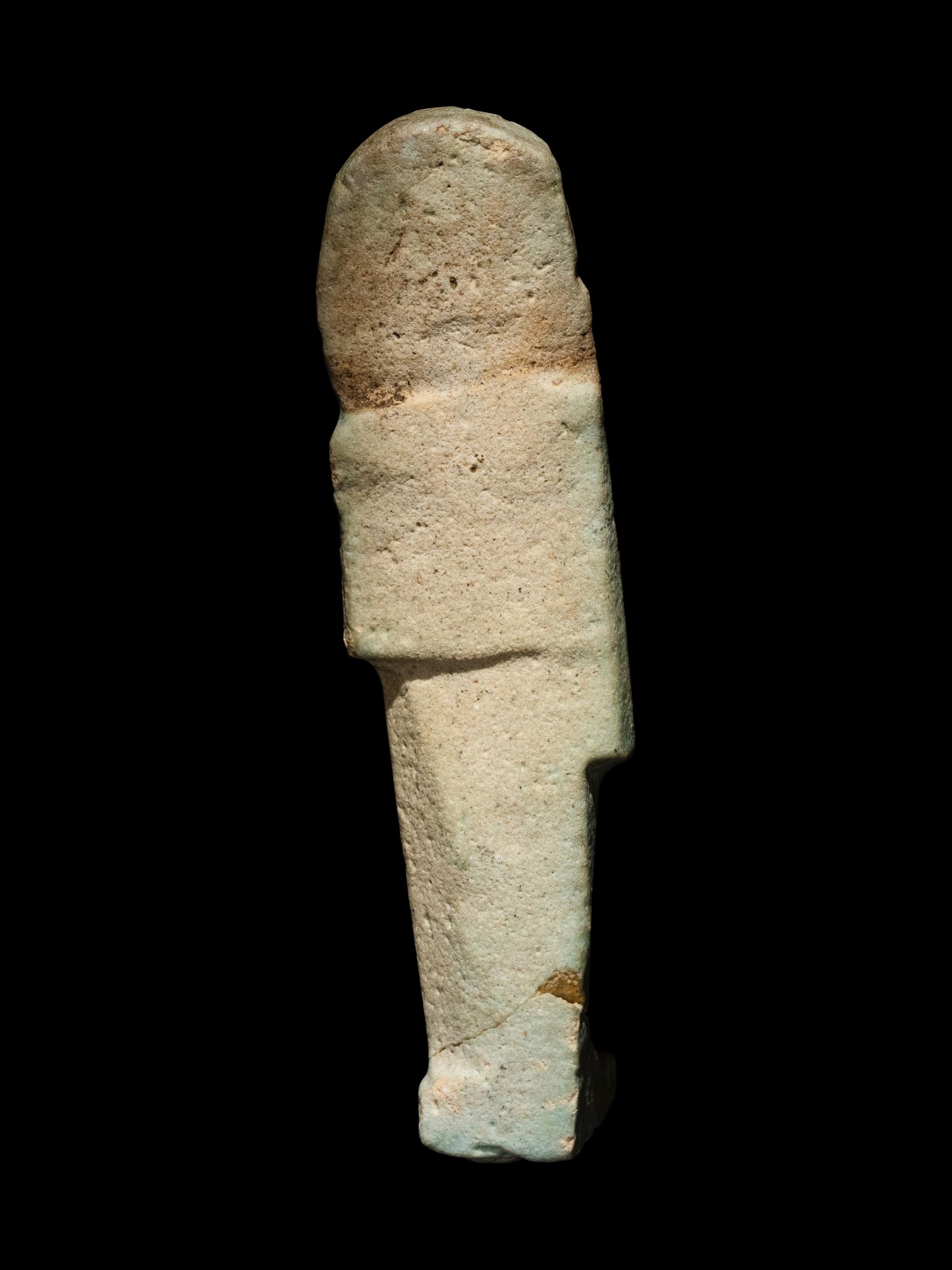 An Egyptian Faience Ushabti of an Overseer