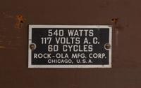 A 1940s Rock-Ola Model F Juke Box, in Working Condition