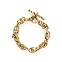 VAHE NALTCHAYAN, YELLOW GOLD CHAIN LINK BRACELET