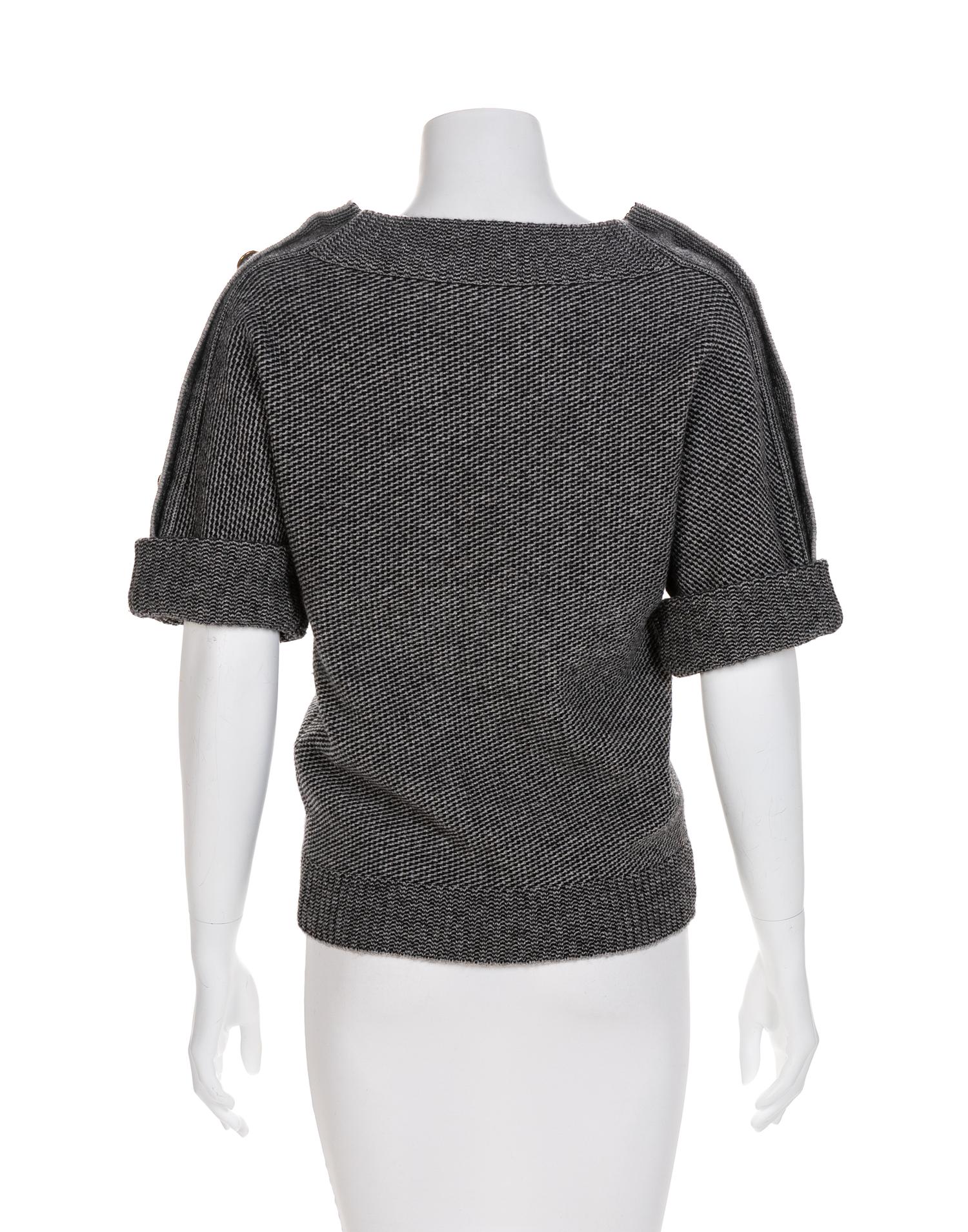 Gucci Black and Gray Sweater, 1990-2000s