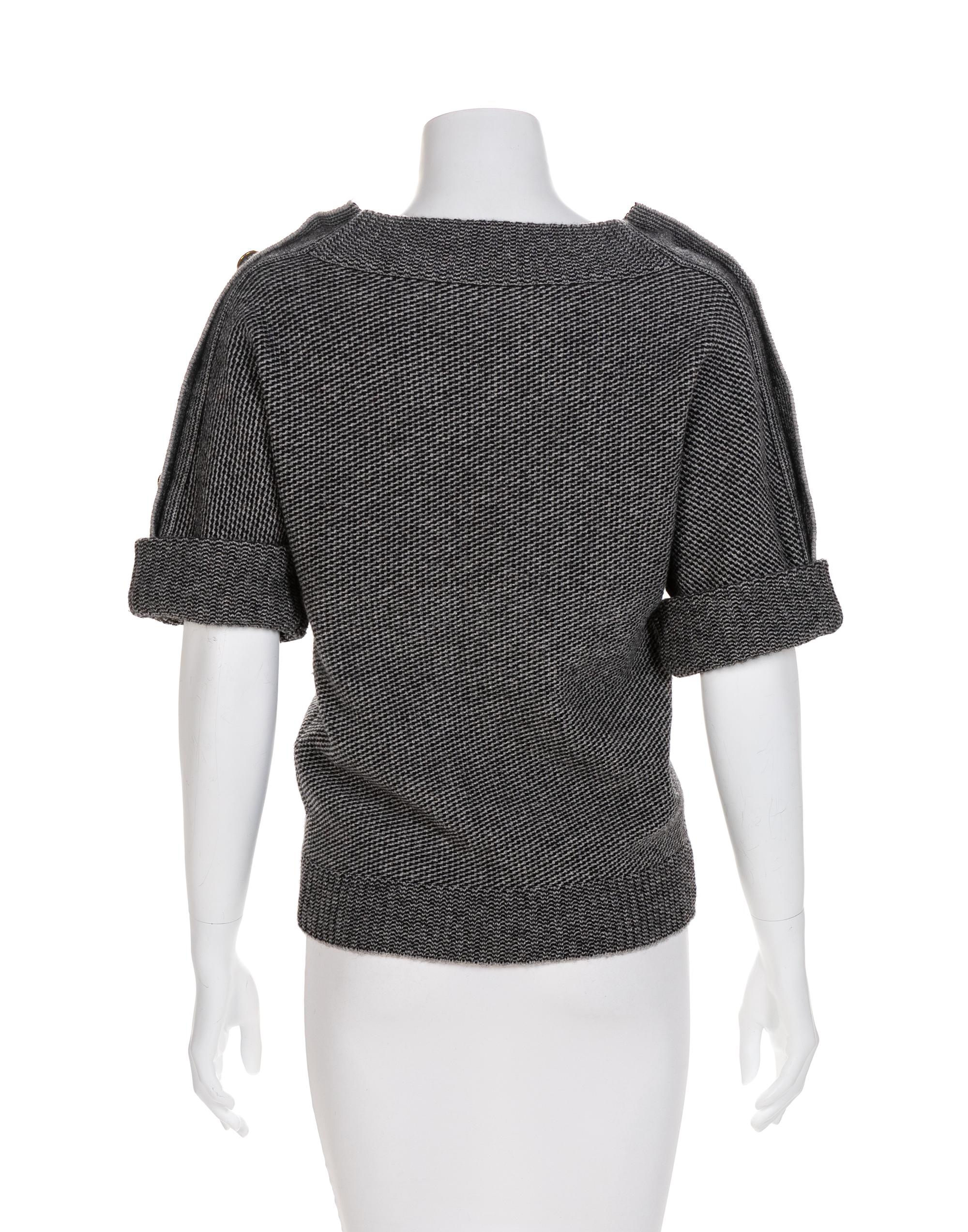 Gucci Black and Gray Sweater, 1990-2000s