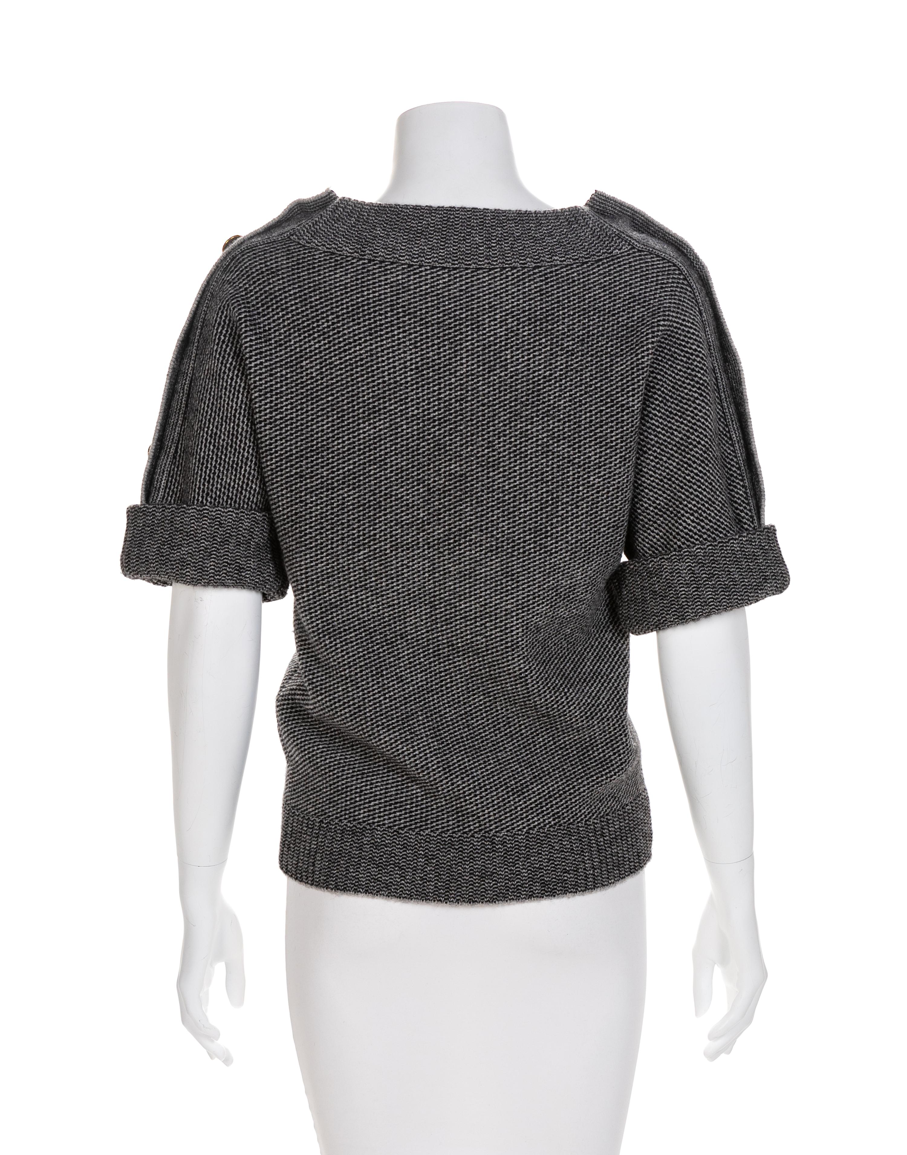 Gucci Black and Gray Sweater, 1990-2000s
