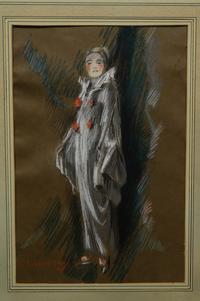 Portrait of Mrs. Shinn Dressed as a Clown