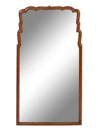 A Queen Anne Style Walnut Mirror