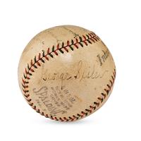 A 1929-32 St. Louis Cardinals and St. Louis Browns Multi Signed Autograph Baseball Featuring George Sisler (PSA Authenticated)