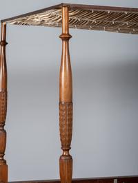 A Federal Carved Walnut Four-Post Tester Bed