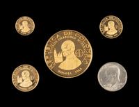 [COLOMBIA] A 1968 39th International Eucharistic Congress Commemorative Four-Coin Proof Set