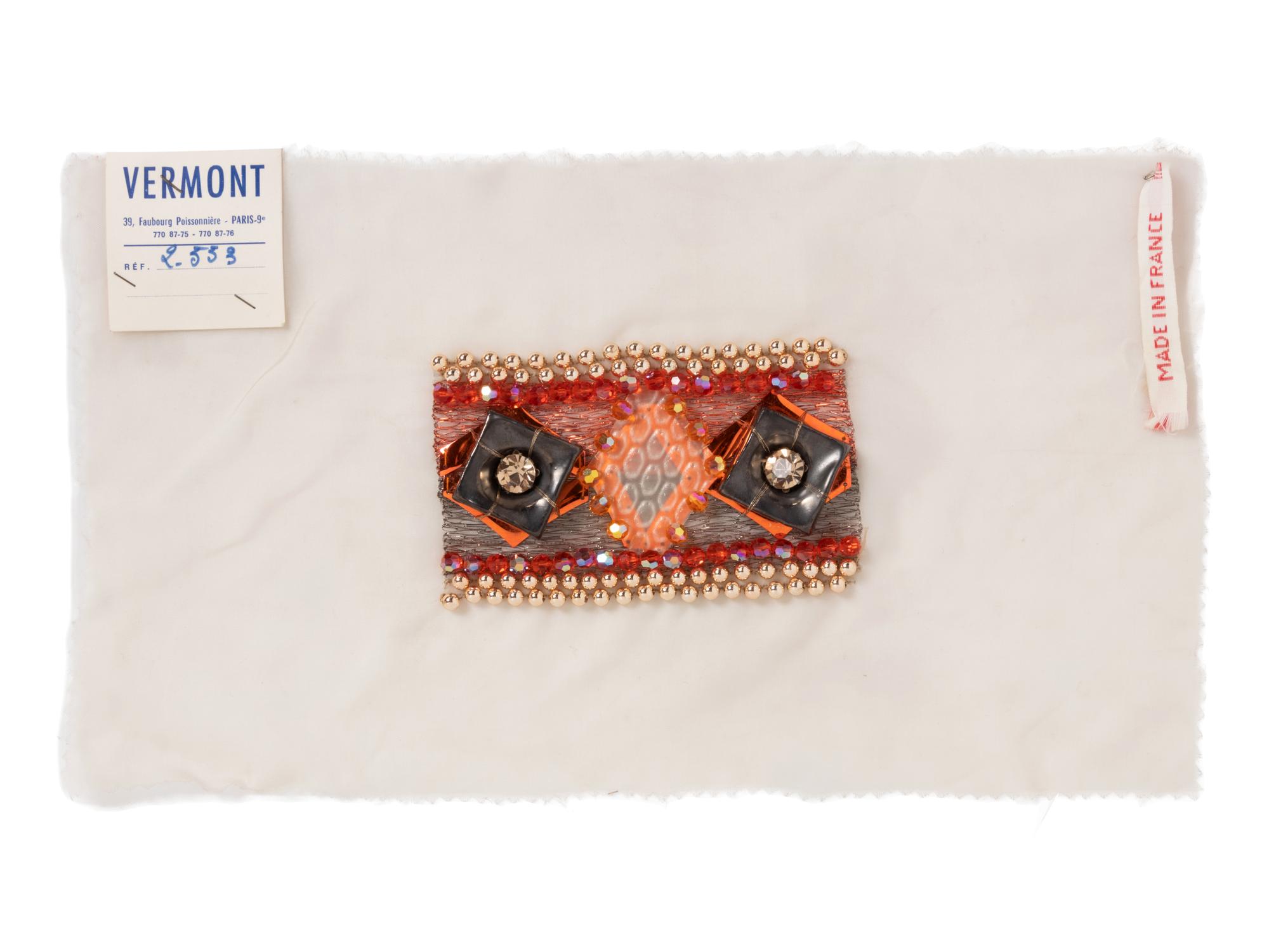 Collection of Six Embroidery Samples by Vermont, Paris, 1950-78s