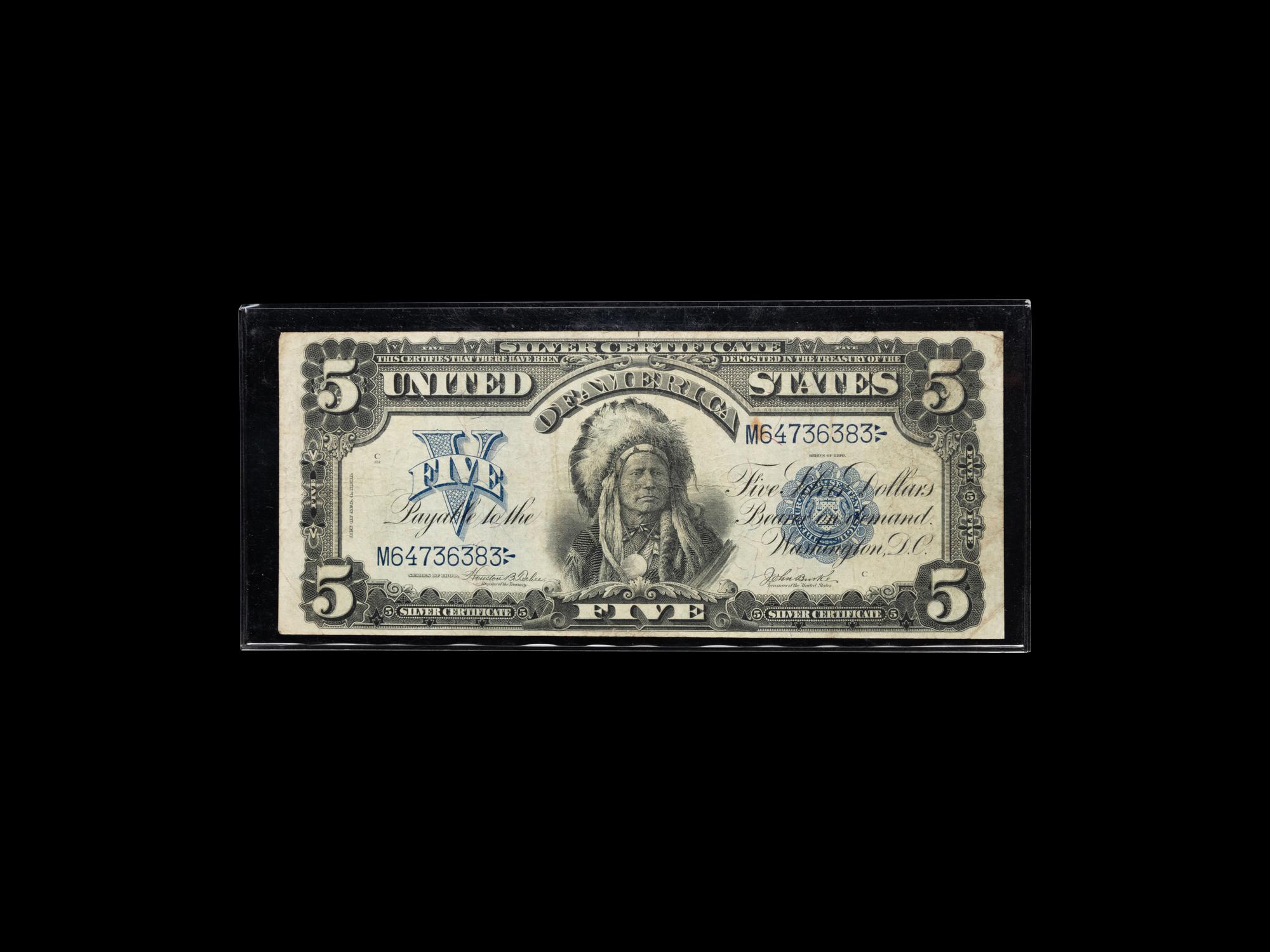 A Series 1899 Indian Chief $5 Silver Certificate