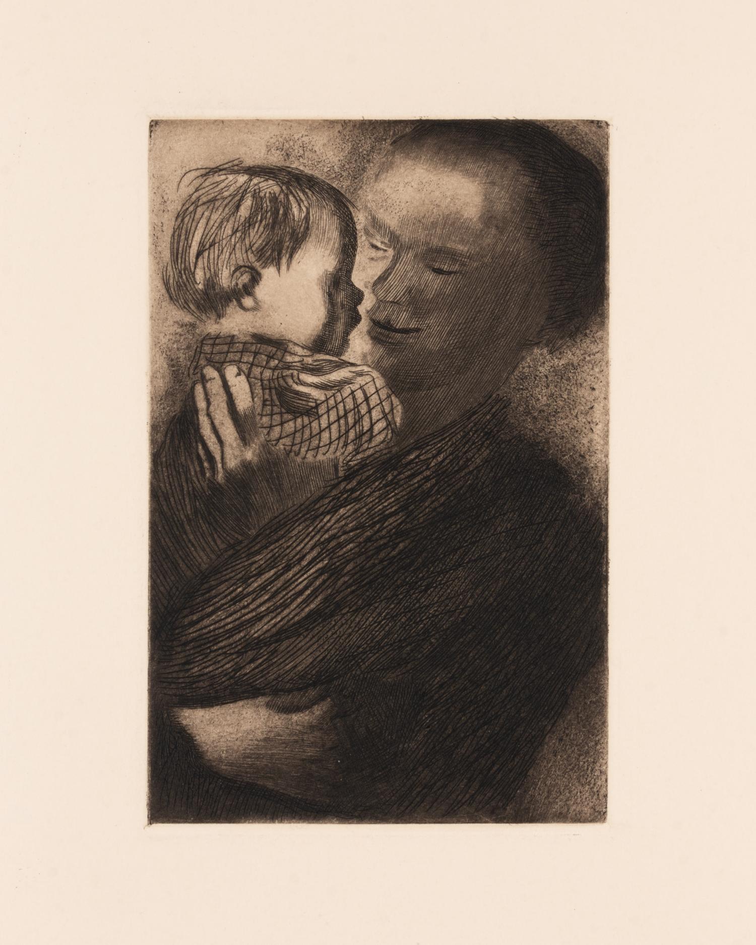Zehn Original radierungen (complete portfolio of 10 in original pasteboard portfolio), 1892-1931