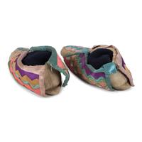Osage Hide Moccasins, with Ribbon Work