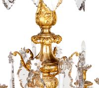 A Louis XV Style Gilt Bronze and Cut Glass Chandelier