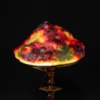 Boudoir lamp base with associated puffy Poppy shade