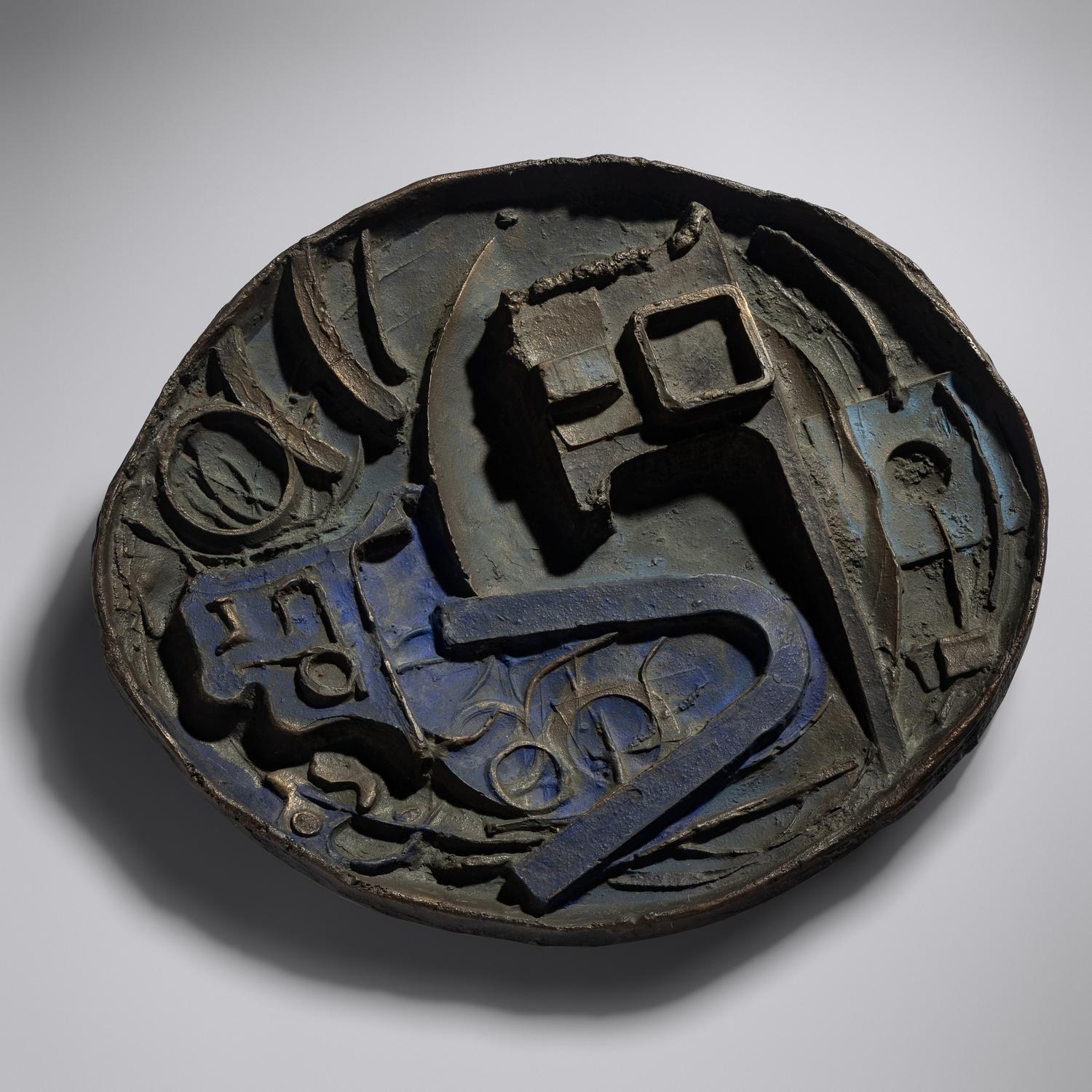 Abstract wall plaque, c. 1965 USA