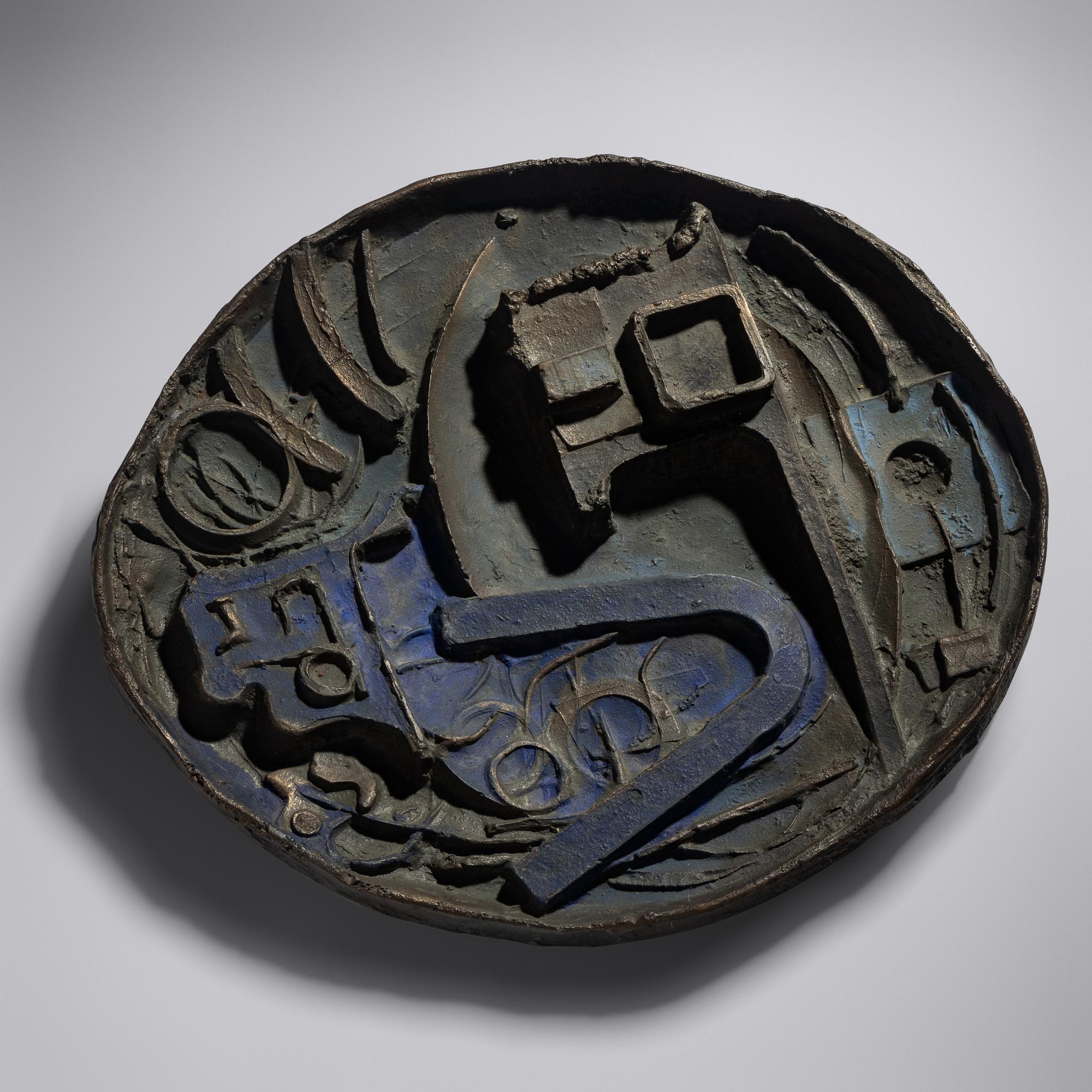 Abstract wall plaque, c. 1965 USA