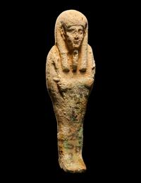 Three Egyptian Faience Ushabtis