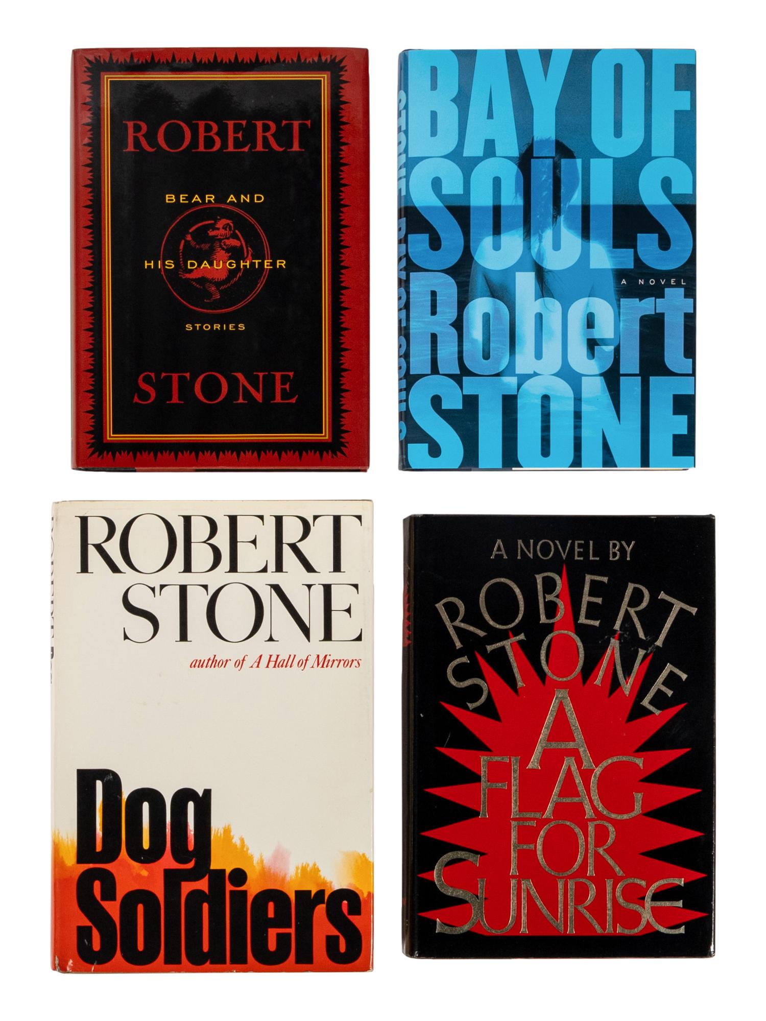 STONE, Robert (1937-2015). A group of 6 works by Stone, MOST FIRST EDITIONS, ALL SIGNED OR INSCRIBED, comprising: