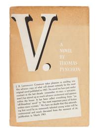 PYNCHON, Thomas (b. 1937). V. Philadelphia and New York: J. B. Lippincott, 1963.