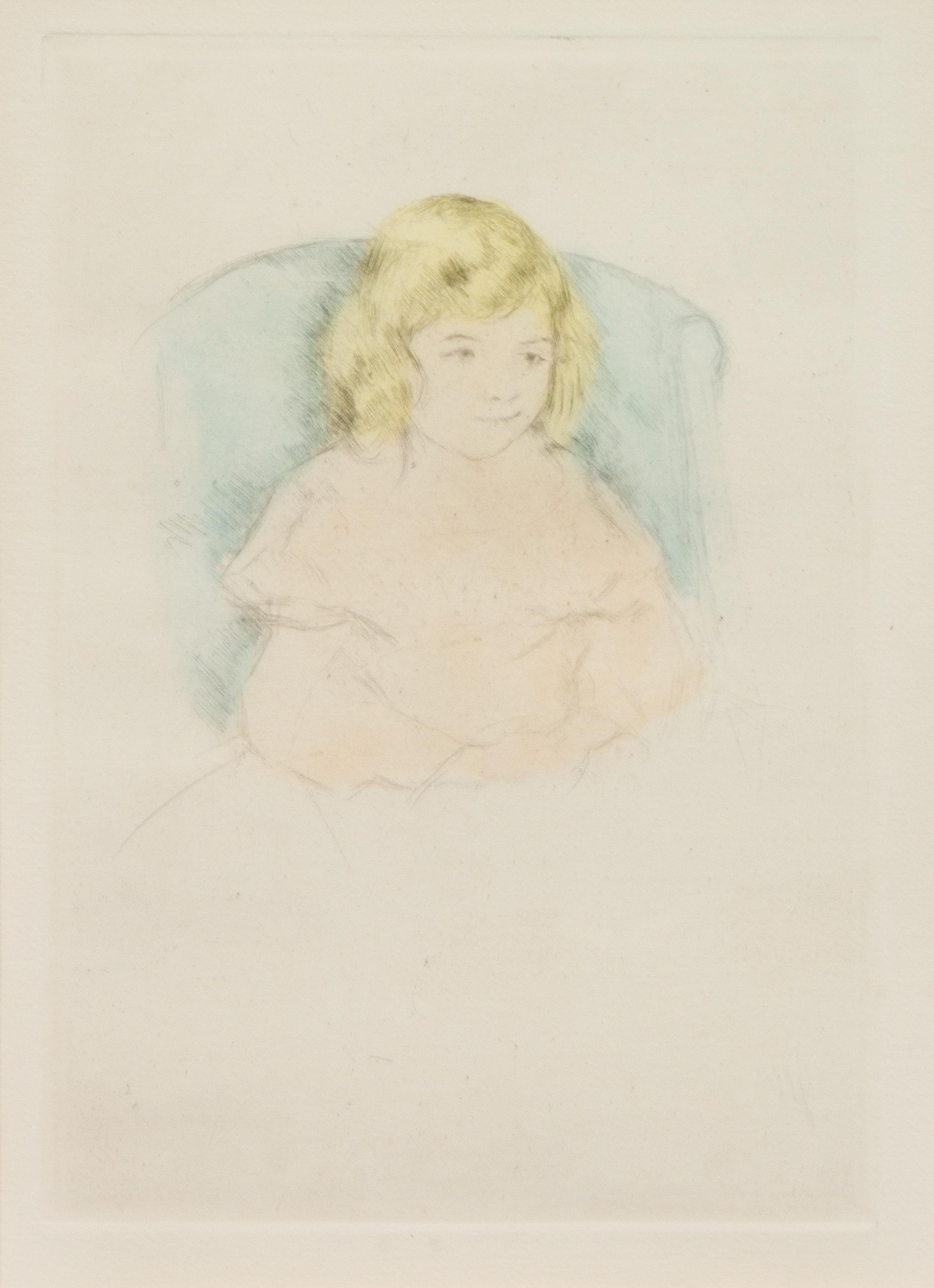 Mary Cassatt, (American, 1844-1926), Sara Smiling, c. 1904