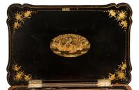 A Chinese Export Lacquered Work Table