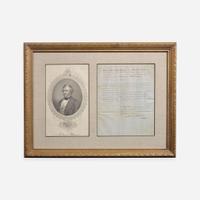 [Presidential] Fillmore, Millard, and Franklin Pierce and James Buchanan Group of 3 Signed Items